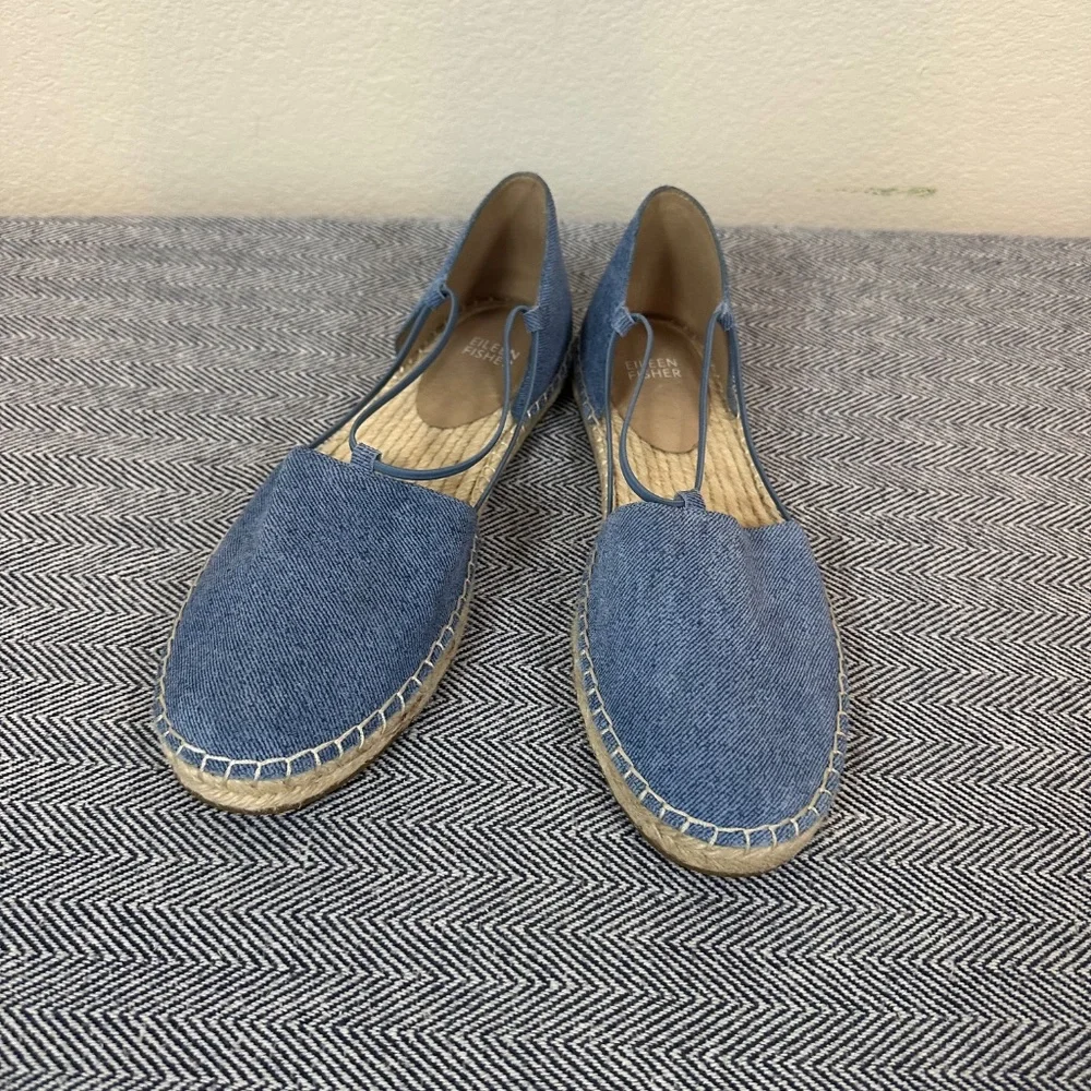 Eileen Fisher -  Lee Jean Espadrille Flat